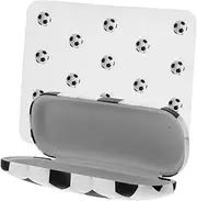 [ERINGOGO] Hard Shell Eyeglasses Holder with Fun Soccer Pattern Durable Eyewear Storage Case for Boys and Versatile Protection for Glasses and Sunglasses