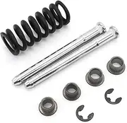 weizhun Car Door Hinge Pin Spring Bushing Kit Fit for Chevrolet S10 GMC 1994-2004 (Color : Black Silver)