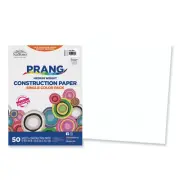 SunWorks Construction Paper, 58 lbs., 12 x 18, Bright White, 50 Sheets/Pack