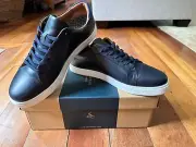 Charles Tyrwhitt Mens US 10 UK 9 Navy Blue Leather Sneakers - New, Worn 1 hour