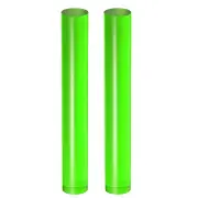2pcs Acrylic Clay Roller 18.5cm x 2.5cm for Shaping Sculpting Green