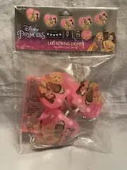 NEW Walt Disney Princesses LED String Lights 5ft Battery Powered Lights
