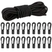 1/4" X 50' Elastic Bungee Shock Cord Kayak Stretch String Rope with Bungee Sh...