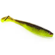 Chasebaits 3-Inch Paddle Baits Soft Plastic Fishing Lures - LIME TIGER