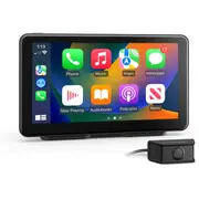 Kapture KPT-W72 Wireless 7" Apple Carplay Android Auto Navigation with Front & Rear Dash Camera