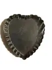 NEW Non Stick Mini Pie Pans Heart ShApe Tart Flan Baking Dish Set of 4 Black