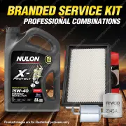 Oil Air Fuel Filter + 5L PRO15W40 Service Kit for Nissan Pulsar N15 II 4cyl 1.6L