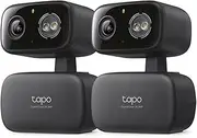 Tapo by TP-Link Indoor/Outdoor Pan/Tilt Security Camera for Baby, Pet Monitor w/Motion Detection, 2K 3MP, 2-Way Audio, Night Vision, Cloud&SD Card Storage, Works with Alexa&Google Home (C217 2-Pack)