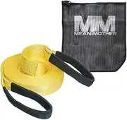 Mean Mother 4X4 Snatch Strap with Drying Bag, 75 mm x 9 Meter, 11 Ton Capacity - MMSS11TBON
