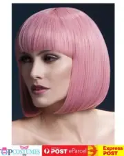 Fever Elise Bob Heat Resistant Costume Short Wig Fringe Flapper Pop Star