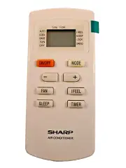 YX1F5F1 NEW SHARP OEM AIR CONDITIONER REMOTE CONTROL PN: 9JQ30510548K34