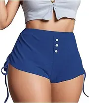[Generic] Womens Summer Shorts Baggy Trendy Relaxed Fit Hiking Quick Dry Pants for Yoga Lounge Running