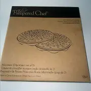 The Pampered Chef Microwave Chip Maker (Set of 2) Unused With Box & Instructions