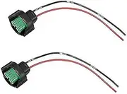 H11 H8 881 880 Female Adapters Wiring Harness Sockets Wire Pigtails Ffor Headlights, for Fog Lights Retrofit (Pack of 2) (H11 Wire connectfor) Car Headlight Bulb Socket Adapter