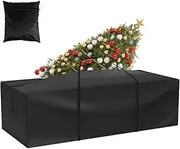 Cushion Storage Bag Garden Furniture Protective Holder Bag Cover with Zipper Handle Waterproof Patio Cushion Bag Dustproof Christmas Tree Bag for Outdoor Patio Furniture Sofa Cushions