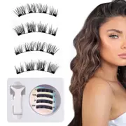 Magnetic Eyelashes Kit With Clip Reusable Magnetic Lashes No Glue Needed Lashes Kit-Style 2