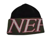 Neff Mens Black/Flea Ticker Cuff Beanie One Size New