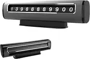 Car Phone Number Sign Plate - Hideable Telephone Number Plate Temporary Parking Card Plate - Dashboard Ornament Phone Number Plate Parking Plate Temporary Stop Sign for Car Parking Number