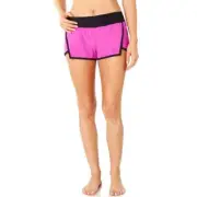NWT FOX Head Athletic Meter Shorts Pull-On Zip-Pocket Berry Punch Women XL $49