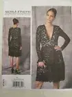 Vogue 1471 Nicola Finetti Designer Dress Pattern 6-14 Lined Party Prom Wedding