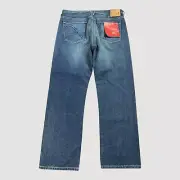 Guess Jeans Mens 36x30 Blue Relaxed Straight Regular Rise 100% Cotton Y2K