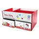 小禮堂 Hello Kitty 木製雙抽收納盒 (紅點點款)
