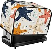 BedBliss Cartoon Star Pattern Print 2 Slice Toaster Cover Fingerprint Bread Maker Protectors,Kitchen Small Appliance Dust Cover