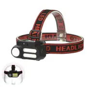 COB Head Mounted Outdoor Light Torch - USB Rechargeable