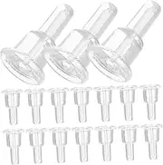 GANAZONO 50pcs Earring Backs Studs: Hooks Safety Back Pads Full-Cover Clear Soft Ear Pads for Earring Studs Hooks for Use and Reliable Support