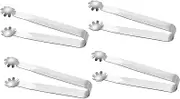 1set Ice Cube Tongs Cute Kitten Ice Mold Scoops Breakers Round Ice Cube Tray with Lid Unit Mini Decoration Airtight Trinket Sachets Glitter Sequin Spool para Stainless Steel 4pcs