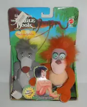 Jungle Book King Louie & Baloo Plush Walt Disney Bean Bag Toys Mattel 82639