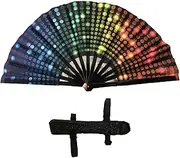 [Generic] Rhythm Hand Fan - Foldable Percussion Dance Tool for Country Line Dancing, Outdoor Festivals and Dances, and Home Decoration