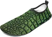 [BTCOWZRV] Water Shoes for Women Men Alligator Skin Water Sports Shoes Slip-on Breathable Lightweight Athletic Aqua Sock