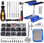 HobbyPark RC Car Work Stand 360 Degree Rotation, 620pcs RC Screw Kit w/Tray & RC Screwdrivers Repair Tool Set for Traxxas Arrma 1/8 1/10 1/12 1/16 RC Crawler Truck Buggy Touring Car