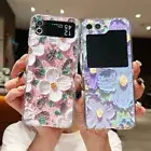 For Samsung Galaxy Z Flip6 Flip5 Flip4 3 Flowers Shockproof Slim Soft Case Cover