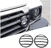 YinanIutos Front Fog Light Cover Compatible with INEOS Grenadier 2020-2025 Accessories | Carbon Steel Fog Light Grill Guard Trim | 2PC Set (Matte Black)