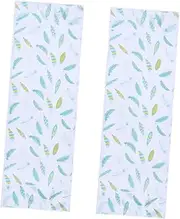 [HOMSFOU] 2pcs Refrigerator Cover Multipurpose Fridge Cover Refrigerator Wraps Vinyl Yellow Fridge Top On Top of Fridge Mini Fridge Stand Fridge Decor Fridge Freezer Bag Green Tomorrow