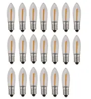 10 E10 COB LED replacement lamps bulbs top candle fairy lights 0.2W 14V-55V A7Y9