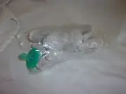 Elephant Plush Pacifier Holder Clip & Silicone Infant Baby Paci Binky Gift Set