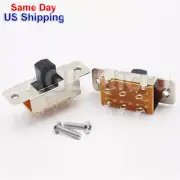 5pcs 3 Position DPDT Slide Switch With Screws 2P3T PCB Panel 6A/125V 3A/250V