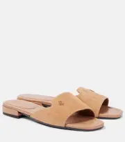[Jimmy Choo] Jimmy Choo Dina suede slides AU 9.5 white