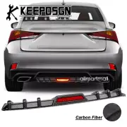 CARBON FIBER Rear Bumper Diffuser LED Brake Light for Lexus IS250 IS300 IS350 F (for: Lexus)