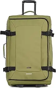 [Zoom Lite] Zoomlite Metro Large Wheeled Duffle Bag – Lightweight Check-in Travel Luggage with Smooth Rolling Wheels, Telescopic Handle, Water-Resistant 900D Polyester & Spacious Organised Interior - Olive