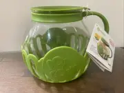 Ecolution Micro Pop 3 Qt Microwave Popcorn Popper Heat Resistant Glass Green NEW