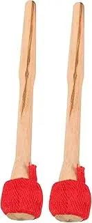 UPKOCH 2Pcs Beginner Drumsticks Mallet for Gong Durable Percussion Instrument Accessory with Cloth Wrap for Various Percussion Instruments