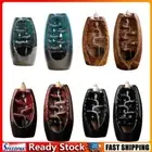 Ceramic Smoke Waterfall Incense Holder with 10 Cones Handmade for Home Decor