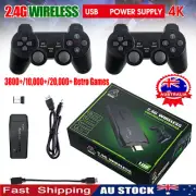 10000+ 4K HDMI TV Video Game Stick Retro Gaming Console w/2 Wireless ControllePJ
