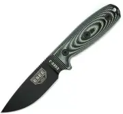 ESEE Model 3 Fixed Blade Knife Black Gray 3D G10 Handle Belt Sheath USA