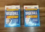(2) 1990 Topps Baseball K-Mart Superstars Complete Factory Set Sealed - 33 Cards
