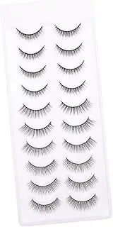 FOYTOKI 10 Pairs 3d Eyelashes Natural Looking False Lashes Trimable for Everyday or Special Occasions